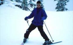 Методика обучения передвижению на лыжах Спустившись с горки лыжник начинает тормозить